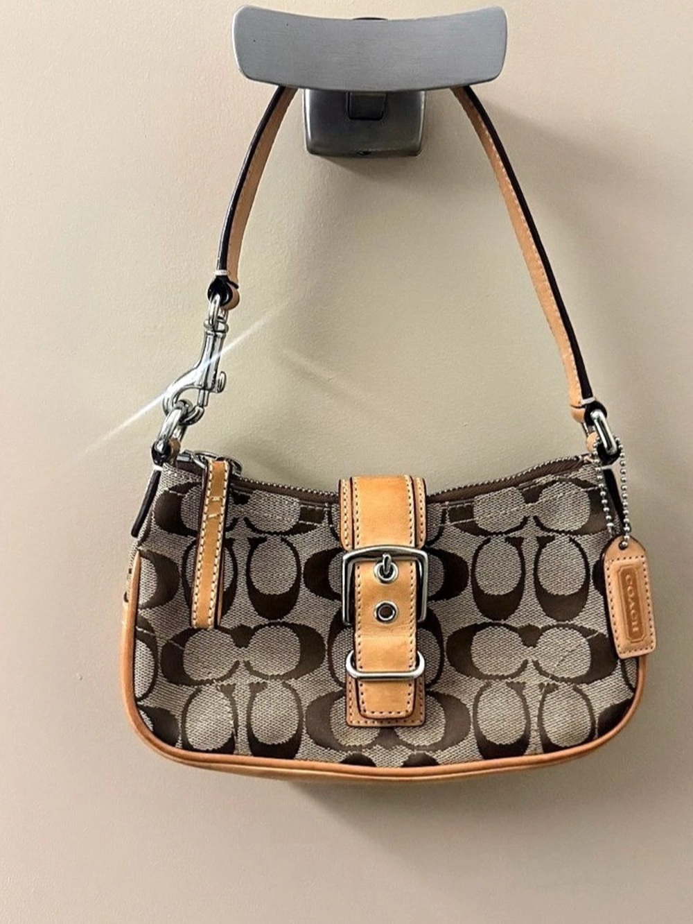 Coach Vintage Coach Signature Mini C Jacquard Demi Shoulder Bag Vintage